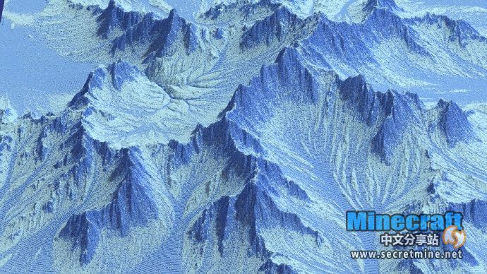 我的世界地图存档大型冰川地形图下载图片